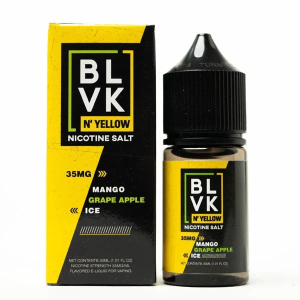 BLVK & Yellow Nic Salt - Mango Grape Apple Ice