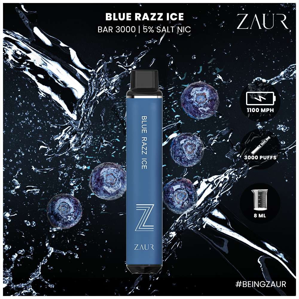 Zaur Blue Razz Ice Disposable